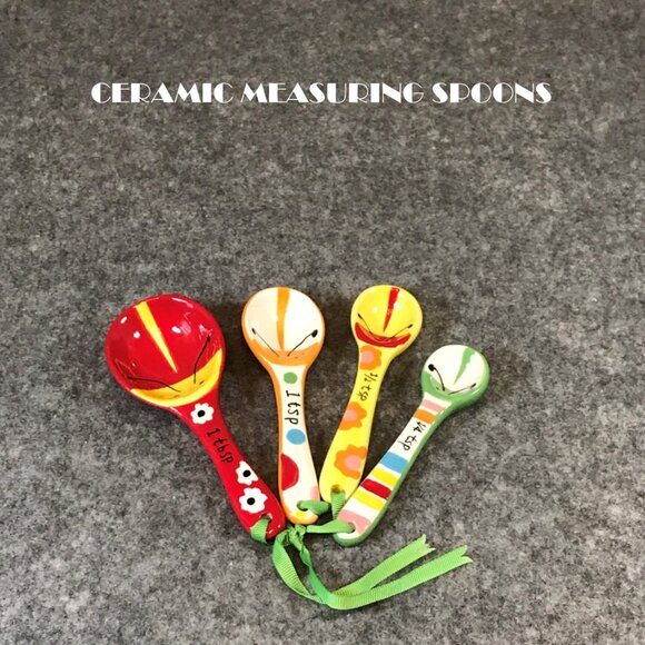Ceramic Measuring Spoons - Picture 1 of 7